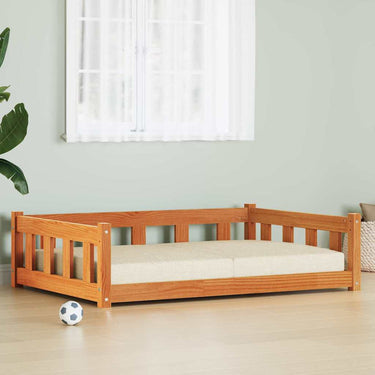 Vidaxl hondenbed wasbruin 100 x 70 x 28 cm massief grenenhout