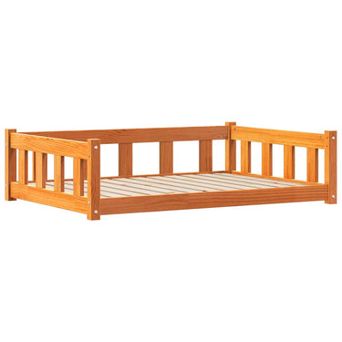 Vidaxl hondenbed wasbruin 100 x 70 x 28 cm massief grenenhout