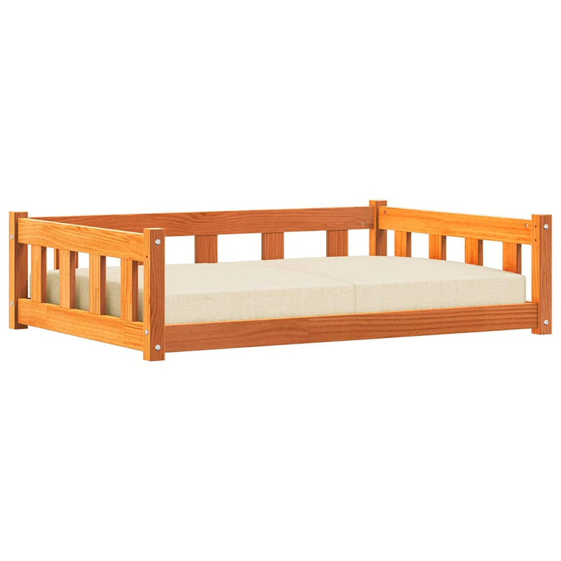 Load image into Gallery viewer, Vidaxl hondenbed wasbruin 100 x 70 x 28 cm massief grenenhout

