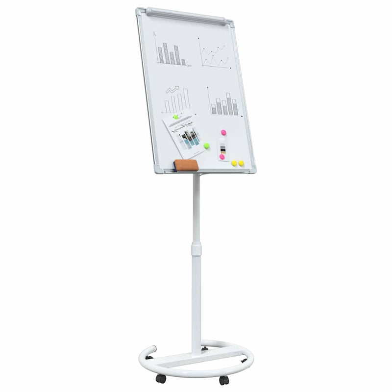 Load image into Gallery viewer, Vidaxl magnetisch whiteboard grijs en wit 62 x 62,5 x 197 cm eps
