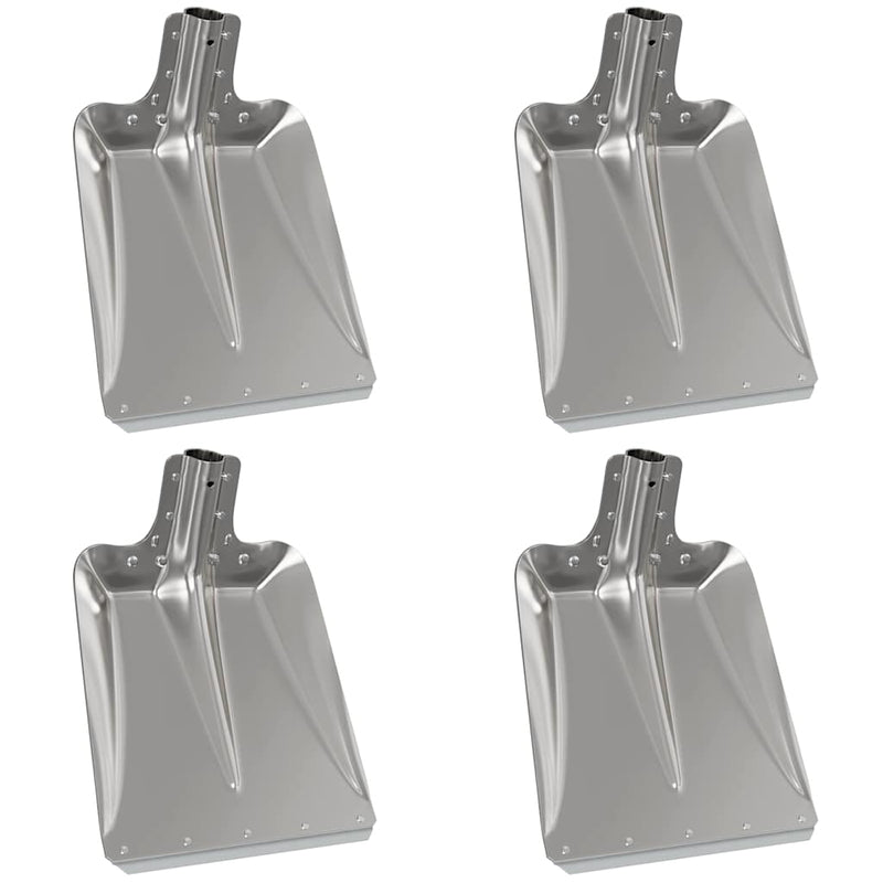 Load image into Gallery viewer, Vidaxl schep hoofd 4 pcs zilver 43 x 32,5 cm aluminium
