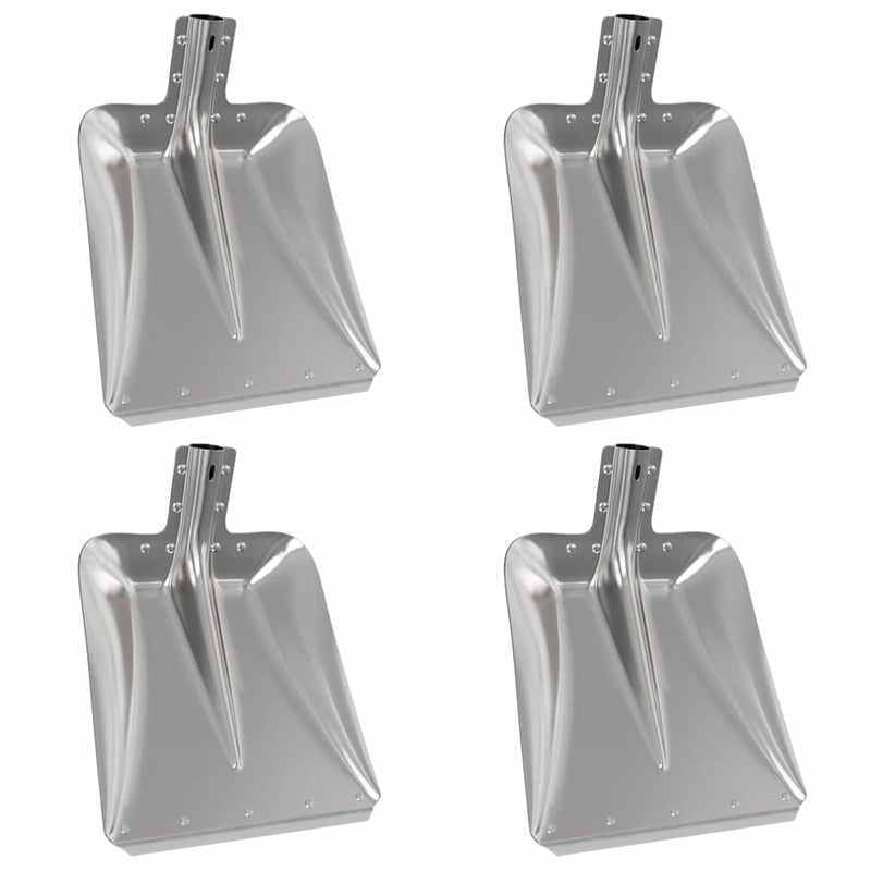 Load image into Gallery viewer, Vidaxl schep hoofd 4 pcs zilver 45 x 38 cm aluminium
