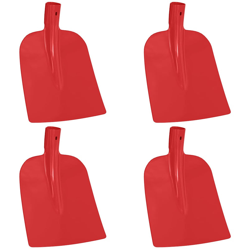 Load image into Gallery viewer, Vidaxl schep hoofd 4 pcs rood 32 x 24,5 cm gepoedercoat staal

