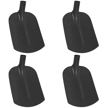 Vidaxl schep hoofd 4 pcs zwart 34,5 x 24 cm gepoedercoat staal