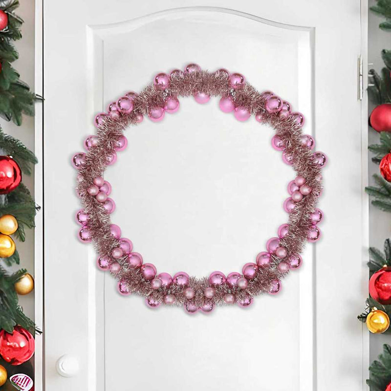 Load image into Gallery viewer, Vidaxl kerstbal guirlande roze 186 cm polystyreen
