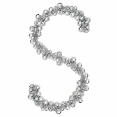 Vidaxl kerstbal guirlande zilver 186 cm polystyreen