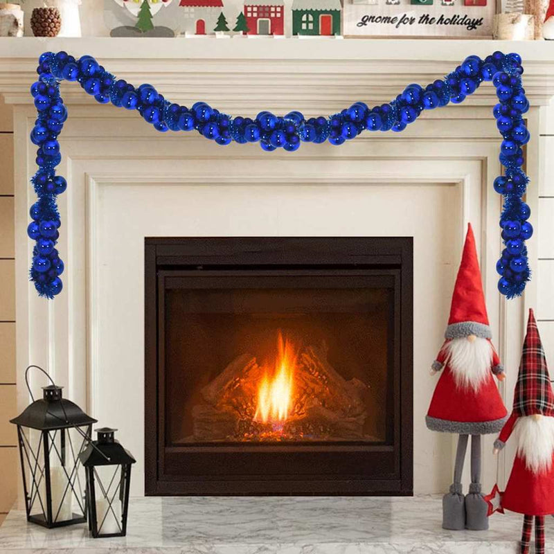 Load image into Gallery viewer, Vidaxl kerstbal guirlande blauw 186 cm polystyreen

