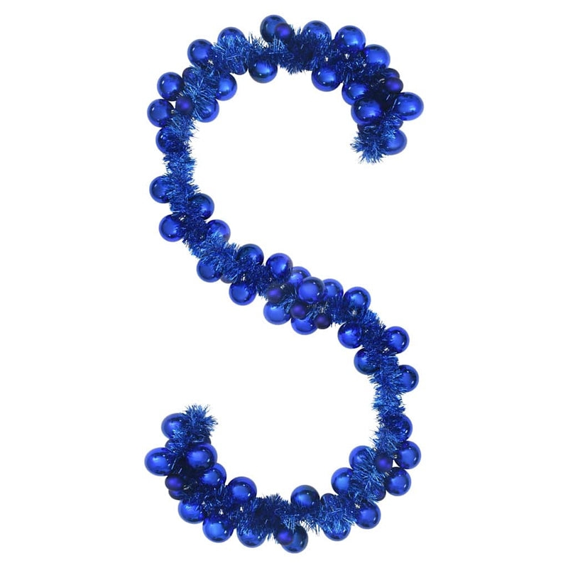 Load image into Gallery viewer, Vidaxl kerstbal guirlande blauw 186 cm polystyreen

