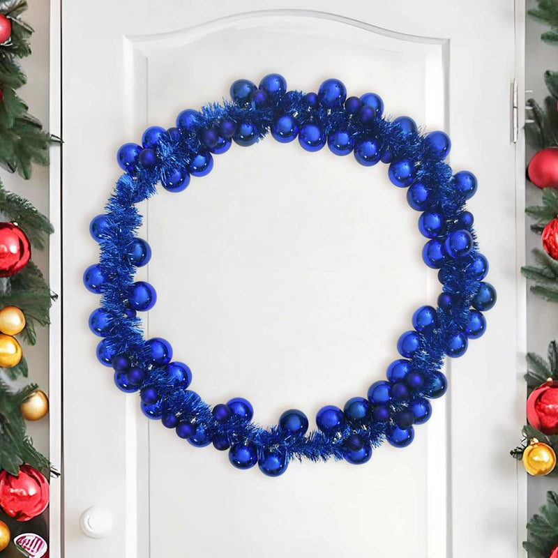 Load image into Gallery viewer, Vidaxl kerstbal guirlande blauw 186 cm polystyreen
