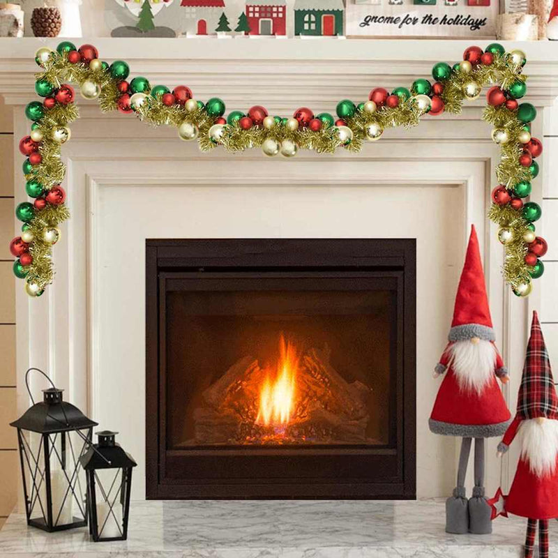 Load image into Gallery viewer, Vidaxl kerstbal guirlande multikleur 186 cm polystyreen

