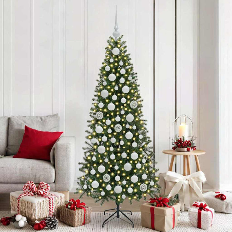 Load image into Gallery viewer, Vidaxl kerstbal set met 300 led 120 pcs wit kunststof
