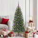 Vidaxl kerstbal set met 150 led 61 pcs lila kunststof
