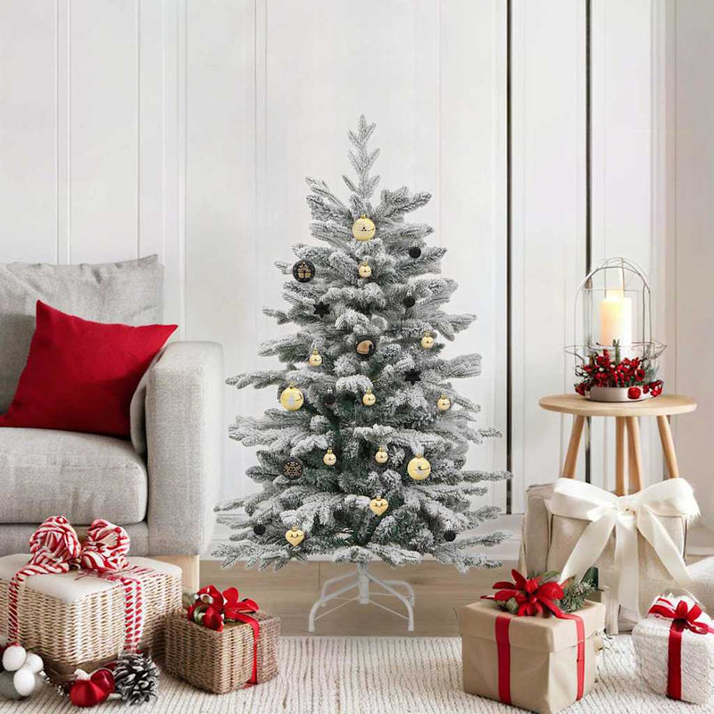 Load image into Gallery viewer, Vidaxl kerstbal set 40 pcs zwart en goud kunststof
