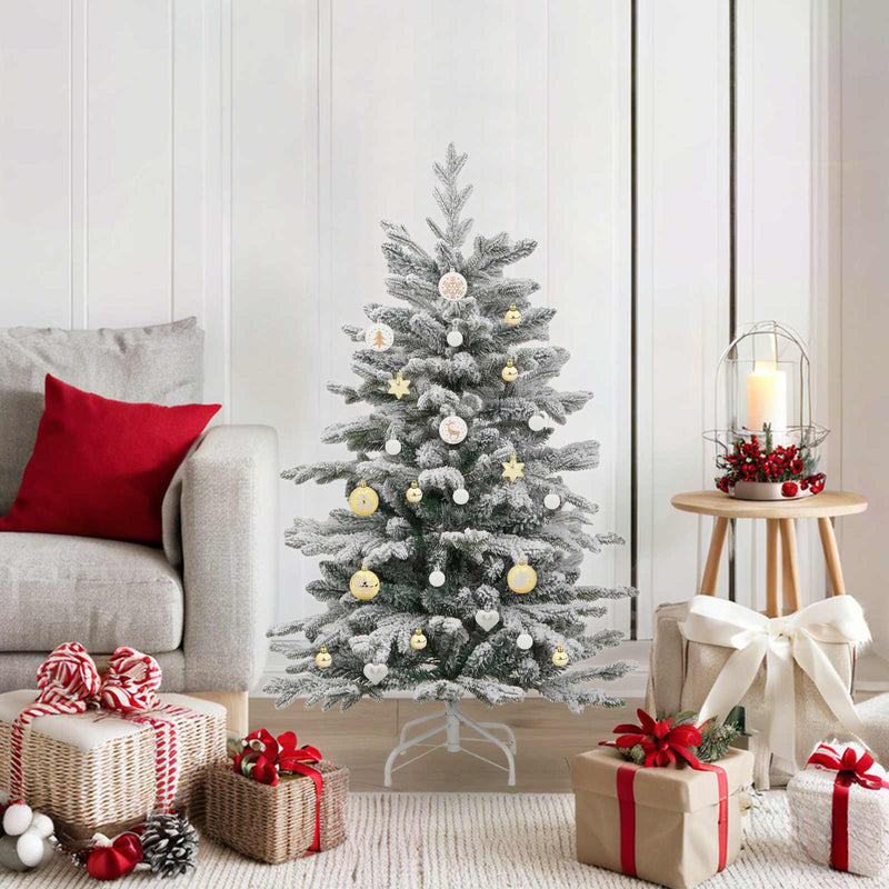 Load image into Gallery viewer, Vidaxl kerstbal set 40 pcs wit en goud kunststof
