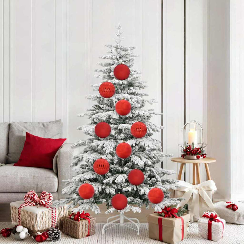 Load image into Gallery viewer, Vidaxl kerstbalset xl 9 pcs rood kunststof
