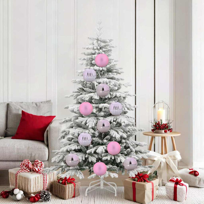 Load image into Gallery viewer, Vidaxl kerstbal set xl 9 pcs roze kunststof
