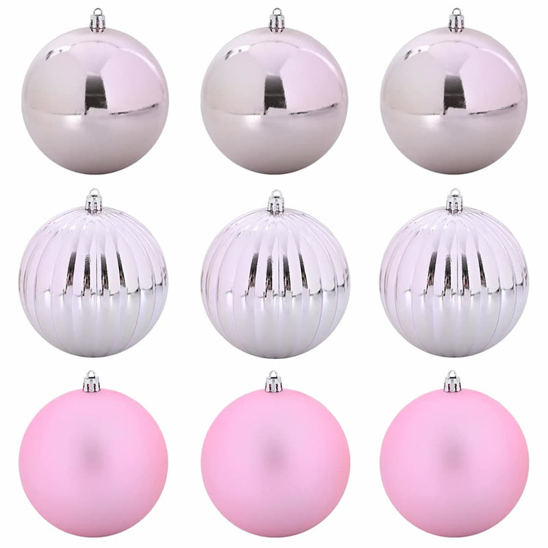 Load image into Gallery viewer, Vidaxl kerstbal set xl 9 pcs roze kunststof
