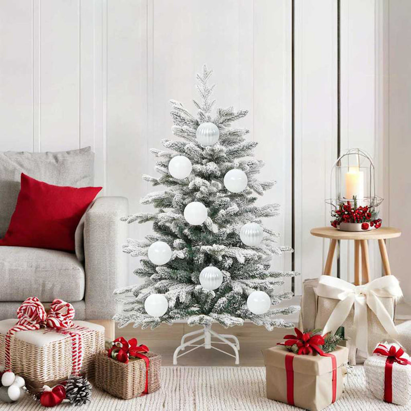 Load image into Gallery viewer, Vidaxl kerstbalset xl 15 pcs wit kunststof
