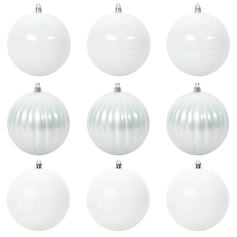 Load image into Gallery viewer, Vidaxl kerstbal set xl 9 pcs wit kunststof
