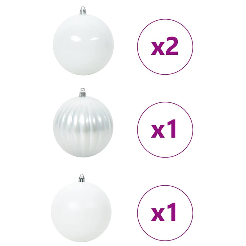 Load image into Gallery viewer, Vidaxl kerstbal set xxl 4 pcs wit kunststof
