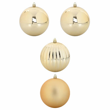 Vidaxl kerstbal set xxl 4 pcs goud kunststof