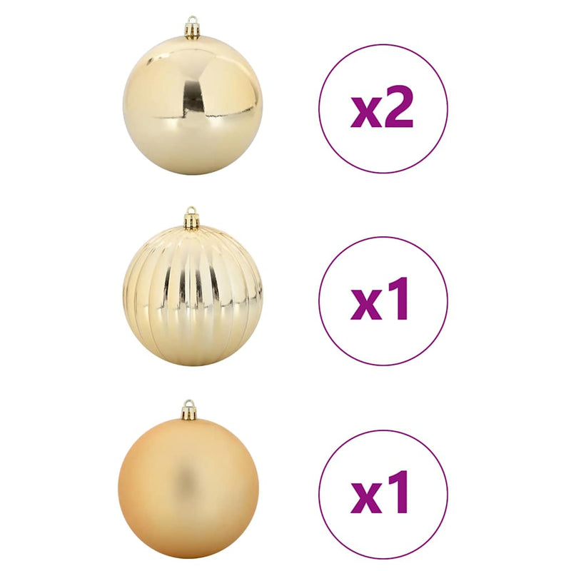 Load image into Gallery viewer, Vidaxl kerstbal set xxl 4 pcs goud kunststof
