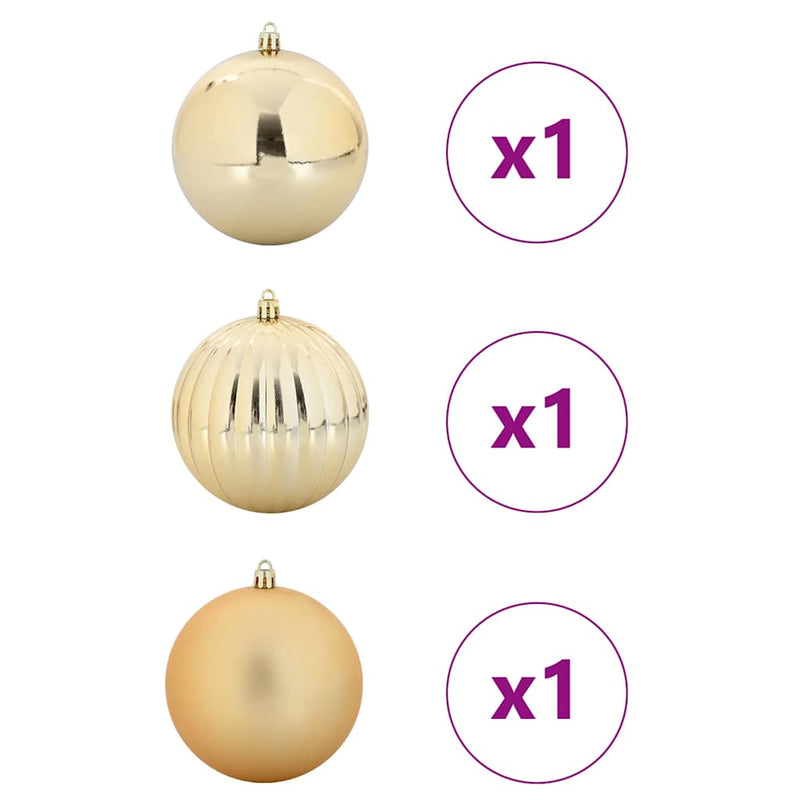 Load image into Gallery viewer, Vidaxl kerstbal set xxl 3 pcs goud kunststof
