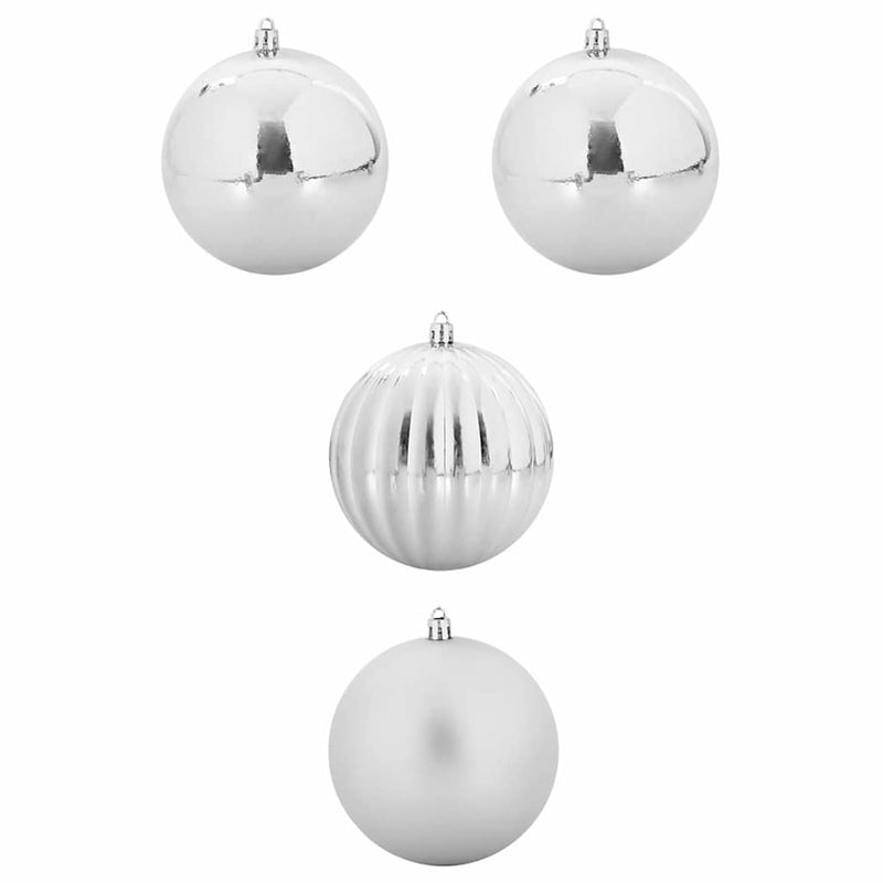 Load image into Gallery viewer, Vidaxl kerstbal set xxl 4 pcs zilver kunststof
