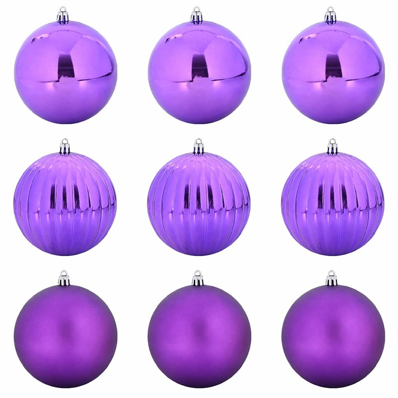 Load image into Gallery viewer, Vidaxl kerstbalset xl 9 pcs lila kunststof
