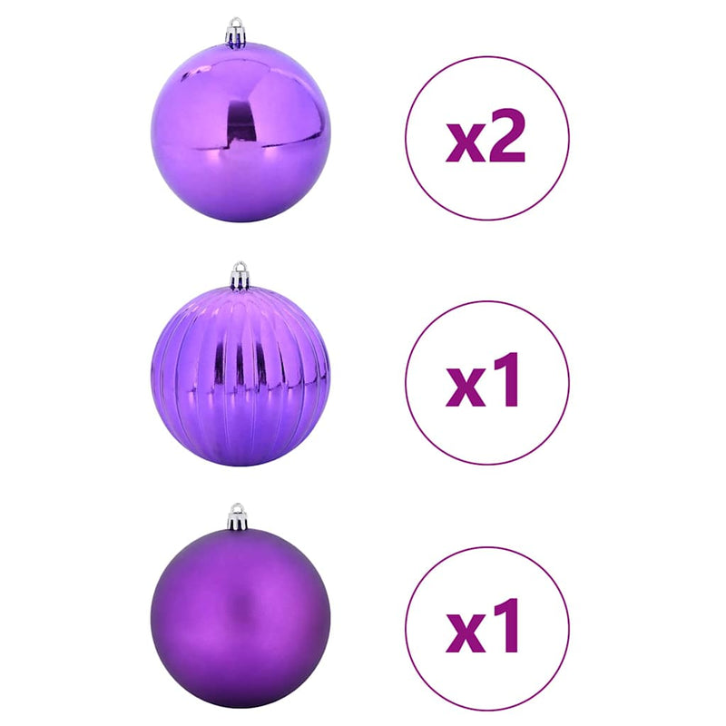 Load image into Gallery viewer, Vidaxl kerstbal set xxl 4 pcs lila kunststof
