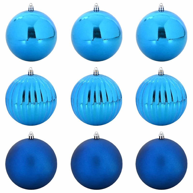 Load image into Gallery viewer, Vidaxl kerstbalset xl 9 pcs blauw kunststof
