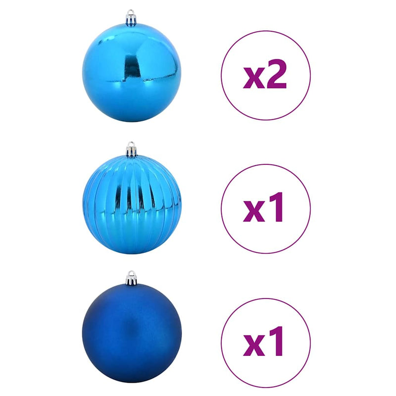 Load image into Gallery viewer, Vidaxl kerstbal set xxl 4 pcs blauw kunststof
