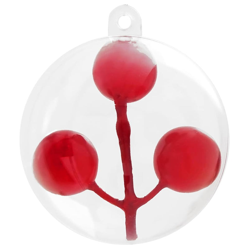 Load image into Gallery viewer, Vidaxl kerstbal set 25 pcs doorzichtig ø 10 cm
