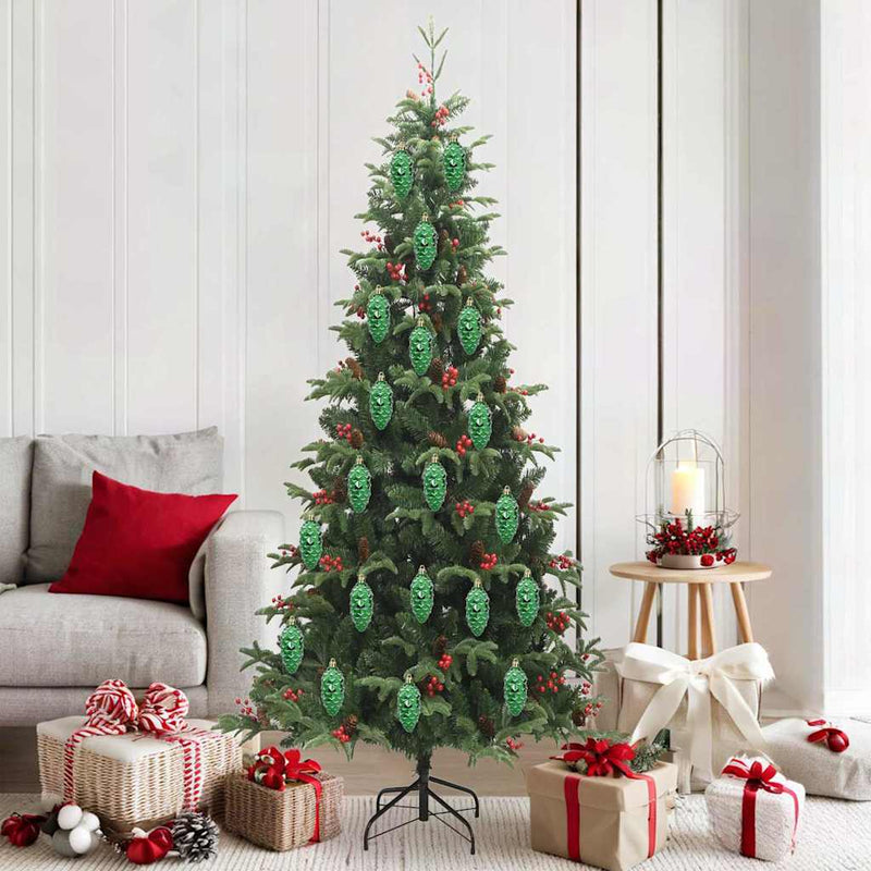 Load image into Gallery viewer, Vidaxl kerstdennenappeltje 40 pcs groen kunststof
