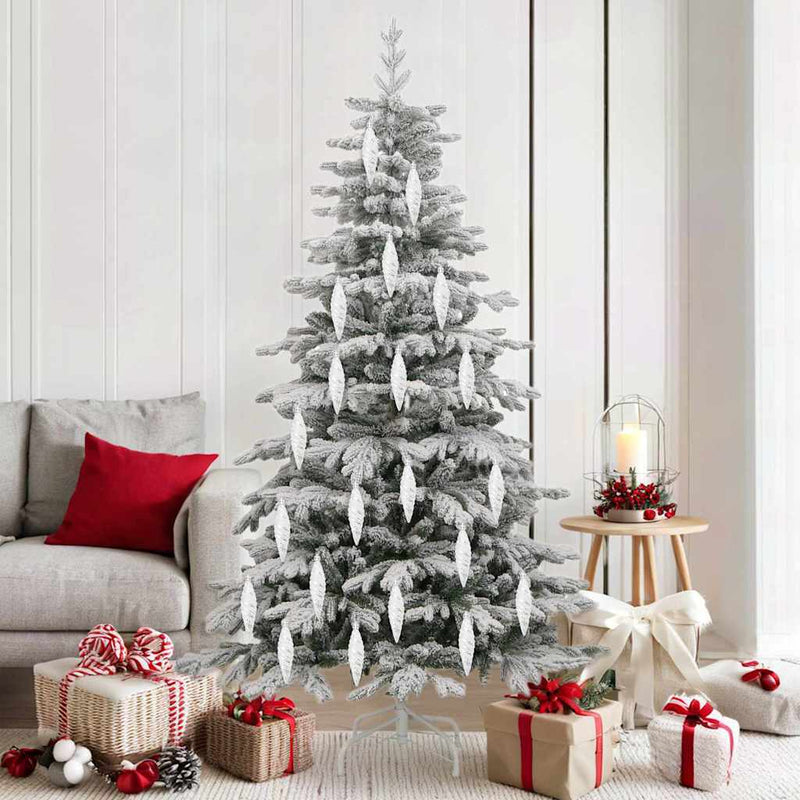 Load image into Gallery viewer, Vidaxl kerst spiralvorm bal 40 pcs zilver kunststof
