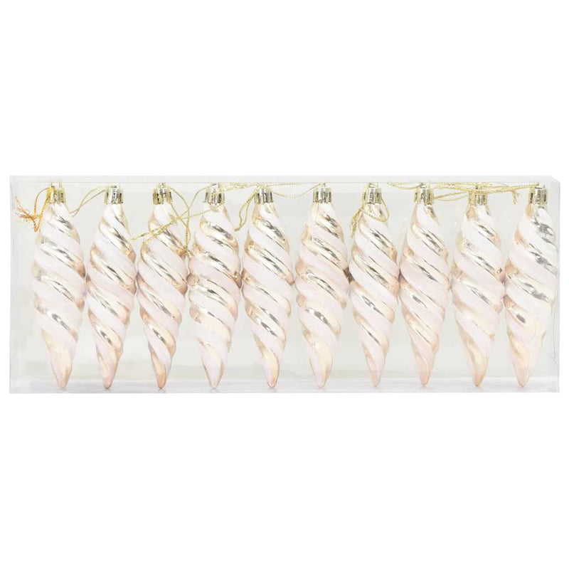 Load image into Gallery viewer, Vidaxl kerst spiralvorm bal 40 pcs champagne kunststof
