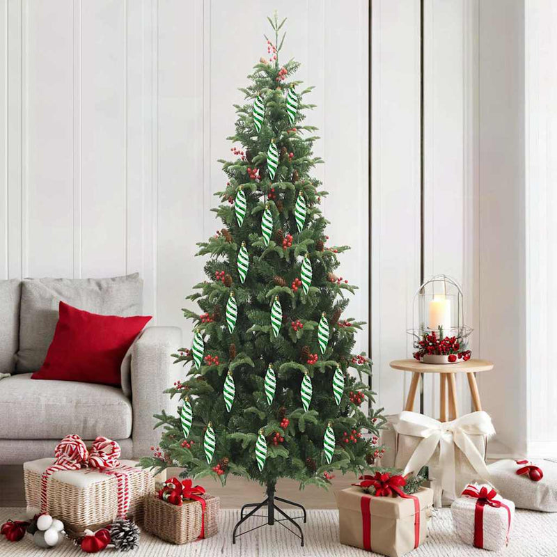 Load image into Gallery viewer, Vidaxl kerst spiralvorm bal 40 pcs groen kunststof
