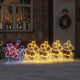 Vidaxl kerstversiering met 1224 led multikleur 69 x 79 cm pvc