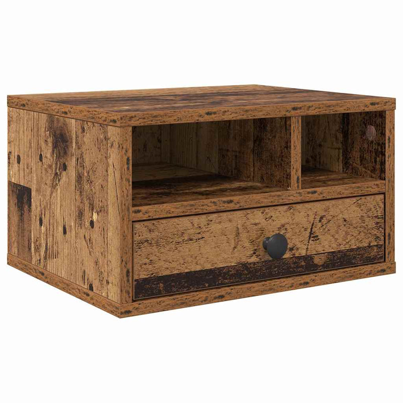 Load image into Gallery viewer, Vidaxl printerstand met lade oud hout 40 x 32 x 24 cm bewerkt hout
