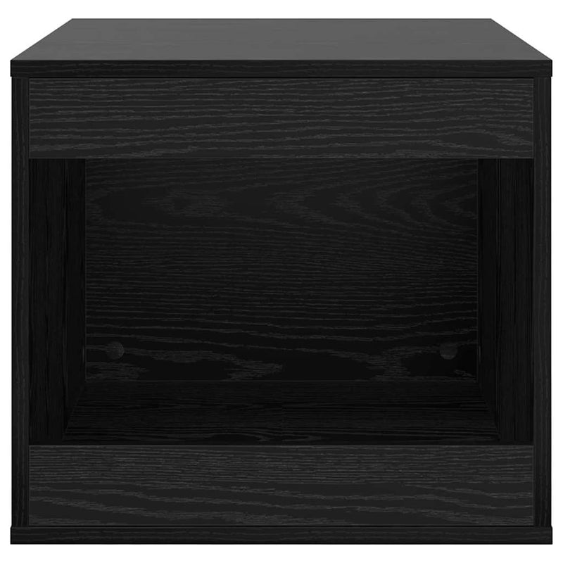 Load image into Gallery viewer, Vidaxl kattenbak omheining zwart eiken 47 x 59 x 42 cm bewerkt hout

