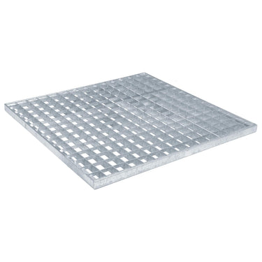 Vidaxl rooster zilver 50 x 50 x 2 cm warmgedipt gegalvaniseerd staal
