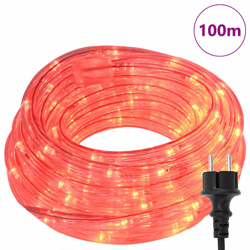 Load image into Gallery viewer, Vidaxl touwenlicht met 2400 led rood 100 m pvc
