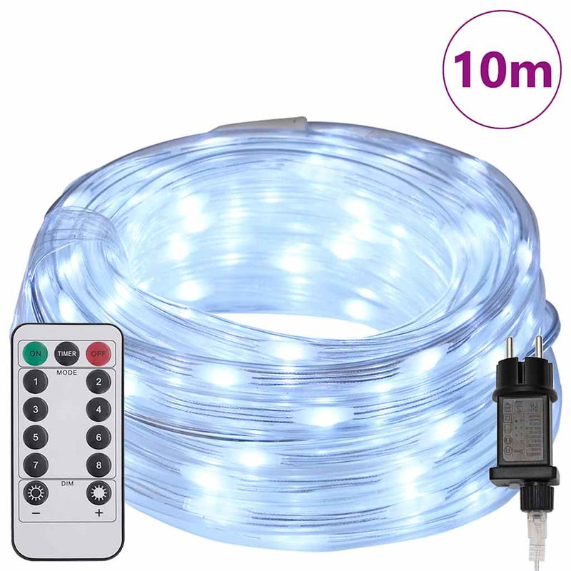 Load image into Gallery viewer, Vidaxl touwenlicht met 240 led koud wit 10 m pvc
