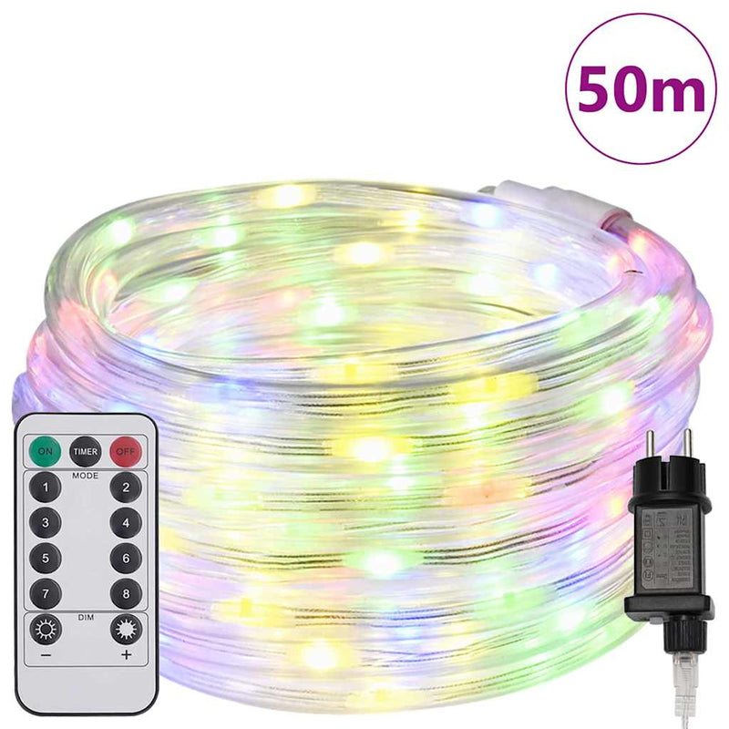 Load image into Gallery viewer, Vidaxl touwenlicht met 1200 led multikleur 50 m pvc
