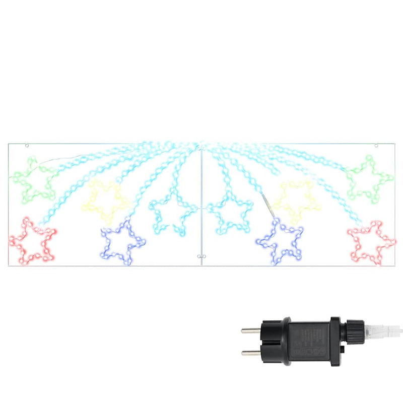 Load image into Gallery viewer, Vidaxl kerstster met 432 led multikleur 182 x 58 cm pvc
