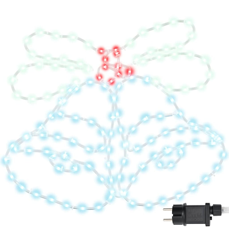 Load image into Gallery viewer, Vidaxl kerstbel met 144 led multikleur 57 x 47,5 cm pvc
