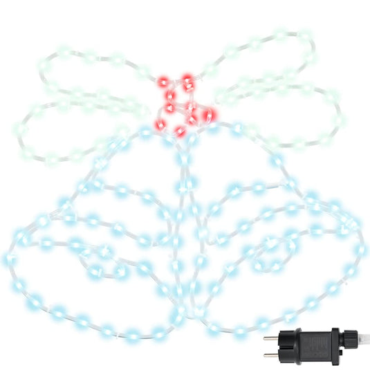 Vidaxl kerstbel met 144 led multikleur 57 x 47,5 cm pvc