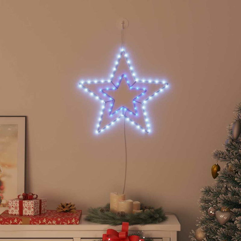 Load image into Gallery viewer, Vidaxl kerstster met 72 led koud wit 51,5 x 50 x 0,65 cm ijzer
