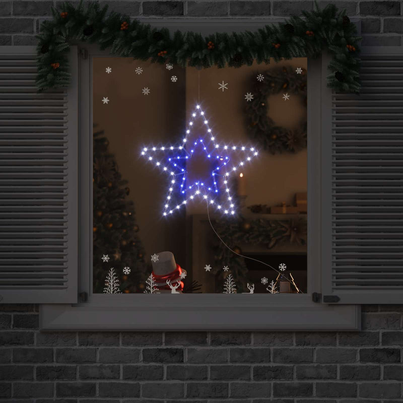 Load image into Gallery viewer, Vidaxl kerstster met 72 led koud wit 51,5 x 50 x 0,65 cm ijzer
