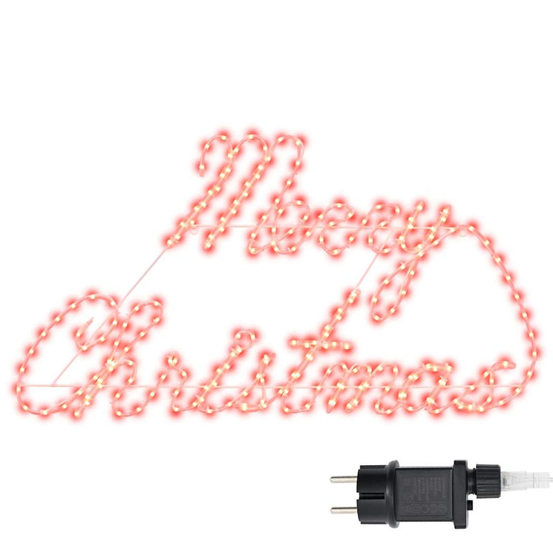 Load image into Gallery viewer, Vidaxl kerstbord met 216 led rood 99 x 55 x 13 cm ijzer
